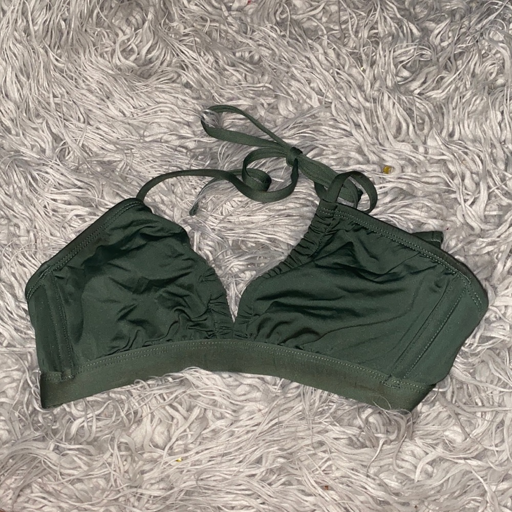 Green bikini top